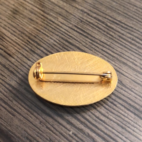 Vintage Cloisonné Enamel Blueberry Pin Oval Shape - Picture 6 of 11